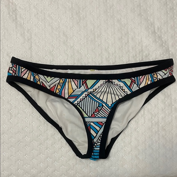 Colorful Geometric Women's Bikini Bottom - Picture 1 of 3